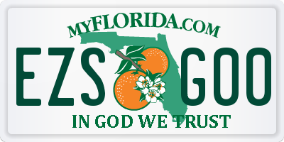 FL license plate EZSG00