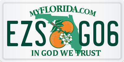 FL license plate EZSG06