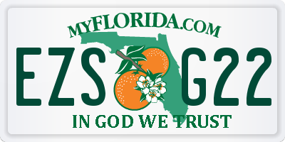 FL license plate EZSG22