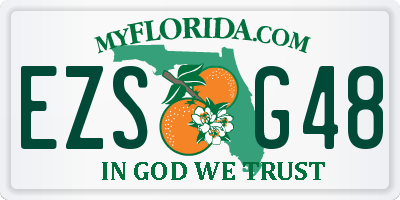 FL license plate EZSG48