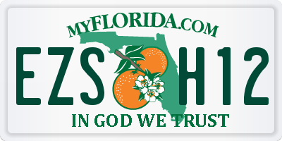 FL license plate EZSH12