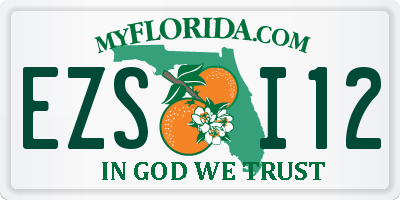 FL license plate EZSI12