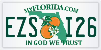 FL license plate EZSI26