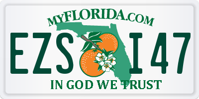 FL license plate EZSI47