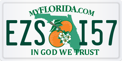 FL license plate EZSI57