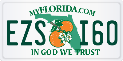 FL license plate EZSI60