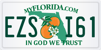 FL license plate EZSI61