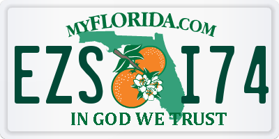 FL license plate EZSI74