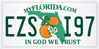 FL license plate EZSI97