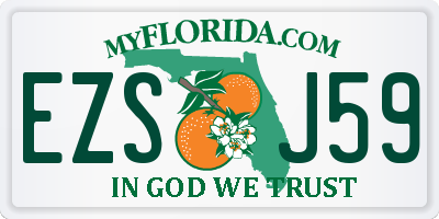 FL license plate EZSJ59