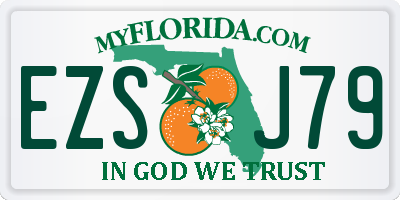 FL license plate EZSJ79