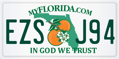 FL license plate EZSJ94