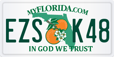 FL license plate EZSK48