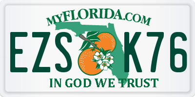 FL license plate EZSK76