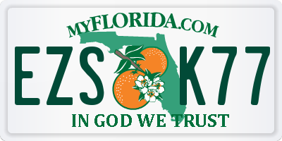 FL license plate EZSK77