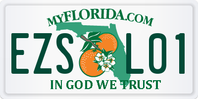 FL license plate EZSL01