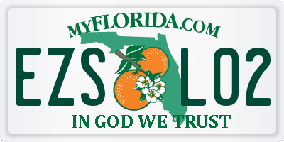 FL license plate EZSL02