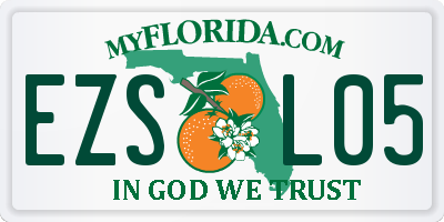 FL license plate EZSL05