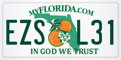 FL license plate EZSL31