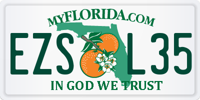 FL license plate EZSL35