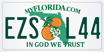 FL license plate EZSL44