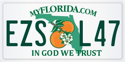 FL license plate EZSL47