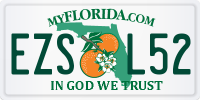 FL license plate EZSL52