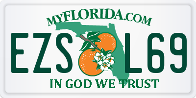 FL license plate EZSL69