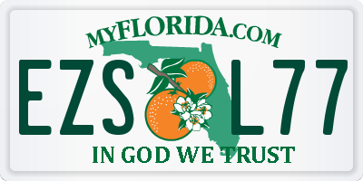 FL license plate EZSL77