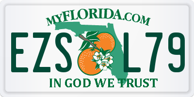 FL license plate EZSL79