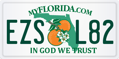 FL license plate EZSL82