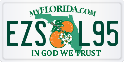 FL license plate EZSL95