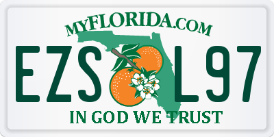 FL license plate EZSL97