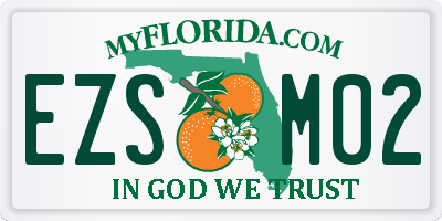 FL license plate EZSM02