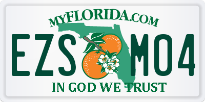 FL license plate EZSM04