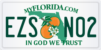 FL license plate EZSN02