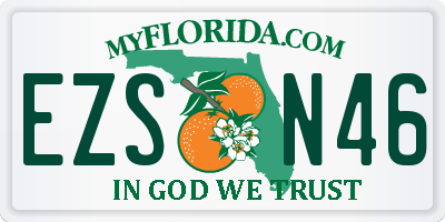 FL license plate EZSN46