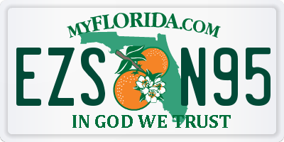 FL license plate EZSN95