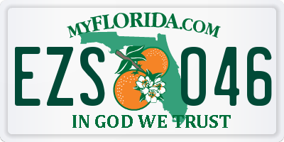 FL license plate EZSO46