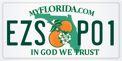 FL license plate EZSP01