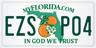 FL license plate EZSP04