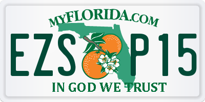 FL license plate EZSP15