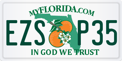 FL license plate EZSP35