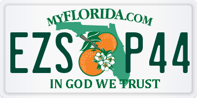 FL license plate EZSP44