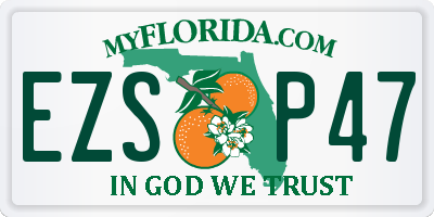 FL license plate EZSP47