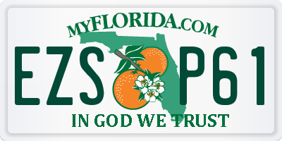 FL license plate EZSP61