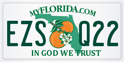 FL license plate EZSQ22