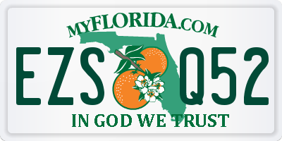 FL license plate EZSQ52