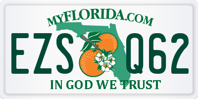 FL license plate EZSQ62