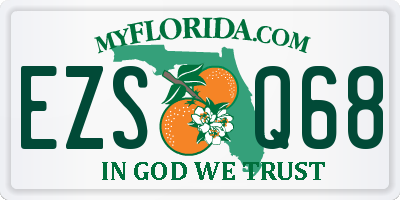 FL license plate EZSQ68